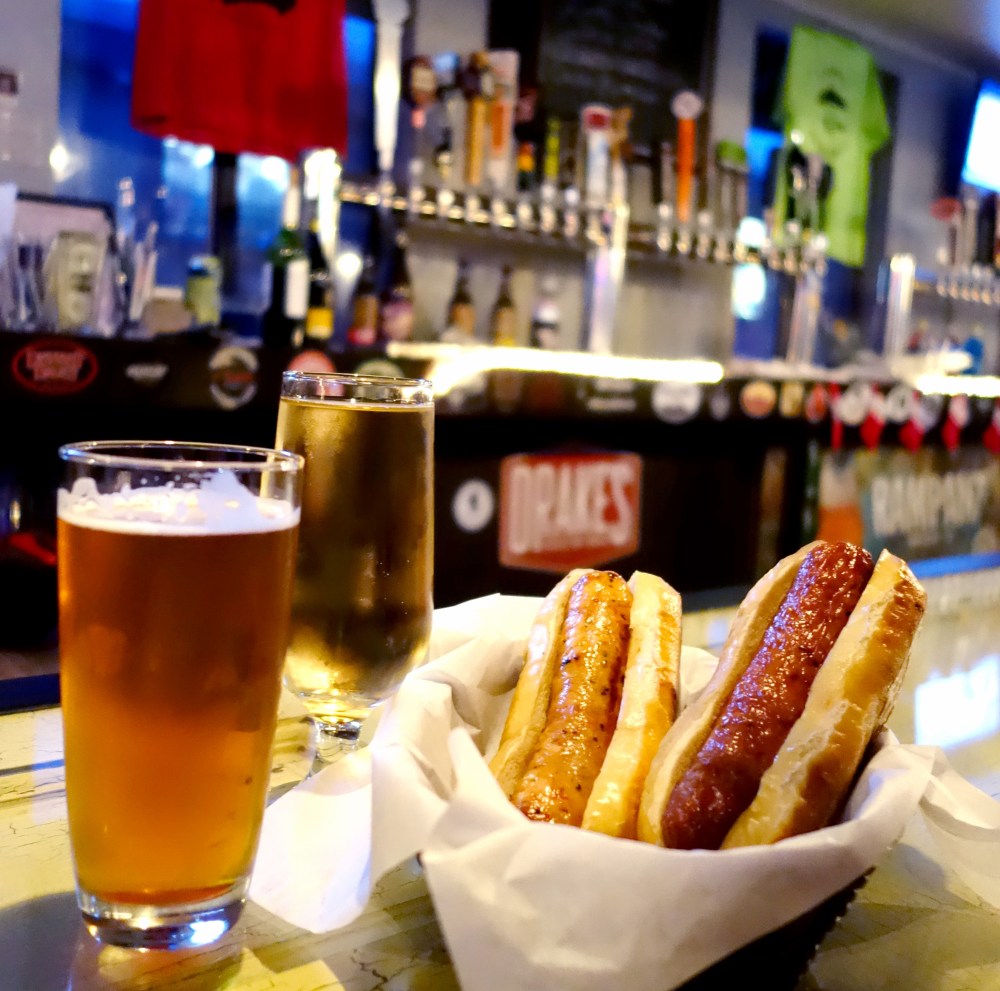 Truckee Mellow Fellow Beer and Local Sausages