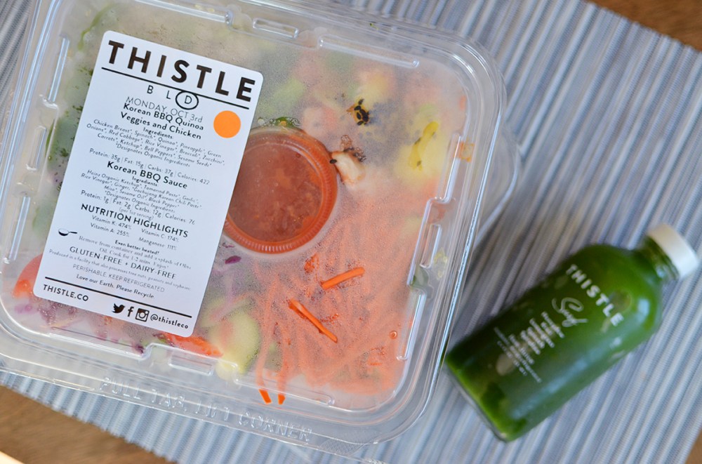 Thistle Review Healthy Meal Delivery Bay Area