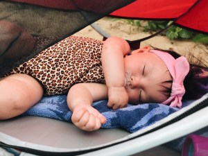 Maui Baby Travel Guide Sleeping Beach Baby