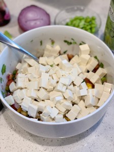 Tofu Tomato Poke Recipe with Mori-Nu Silken Tofu
